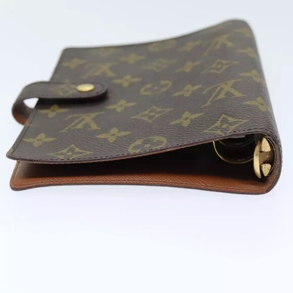 LOUIS VUITTON Monogram Agenda MM Day Planner Cover R20105 LV Auth 72237 - Picture 4 of 13